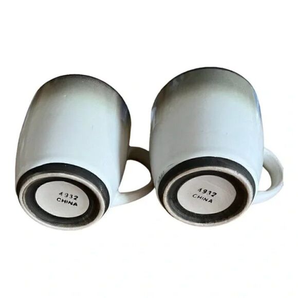 Sango Nova Black 2 Mugs, Creamer & Sugar Bowl and Lid ⭐️ NWOT - Picture 2 of 7